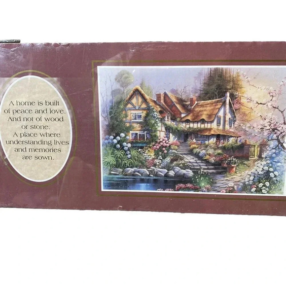 Art Painting Print Wall Decor A Home Built Of Peace And Love And Not Of Wood - Picture 1 of 4